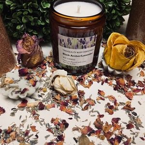 Black Amber/Lavender Soy Candle